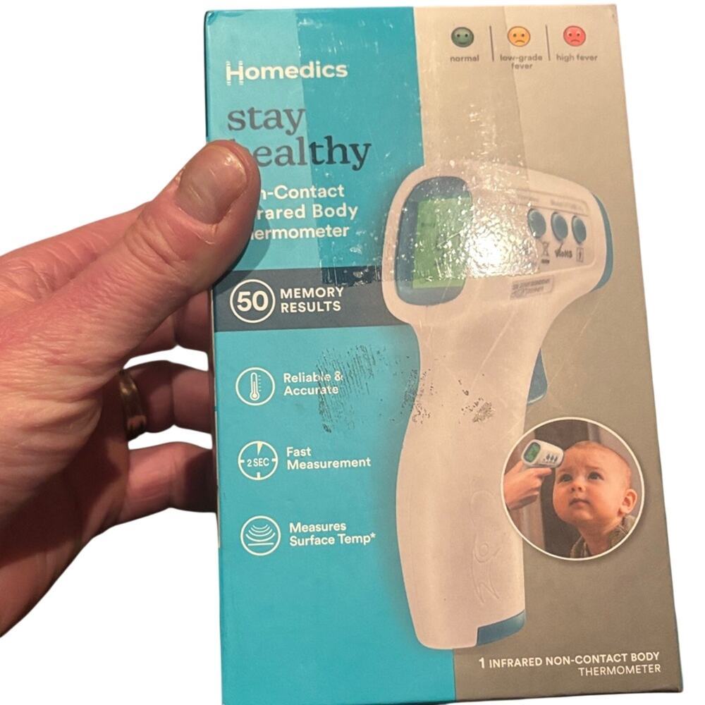 HoMedics Non-Contact Infrared Body Thermometer | New in Box (box damaged) - Picture 4 of 4